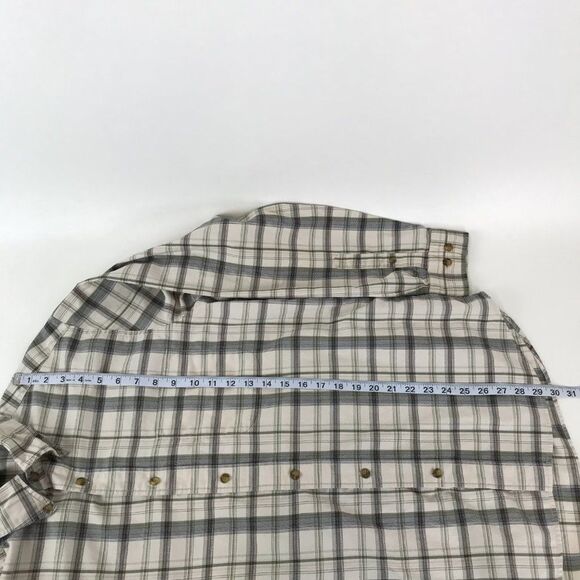 Eddie Bauer Button Down Shirt Men's Medium Cotton Long Sleeve Plaid Casual - Picture 6 of 8